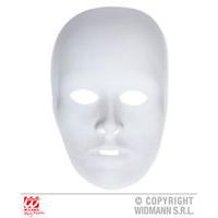 White Paintable Face Mask