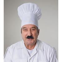 White Men\'s Chef Cook Hat