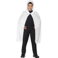 white long hooded cape