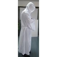 White 100% Polyester Robe & Hood