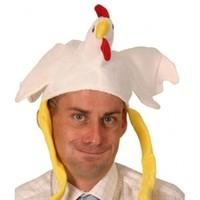 White Chicken With Legs Animal Hat