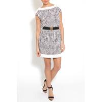White And Black Dogtooth Dress