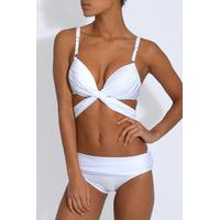 White Cross Band Bikini