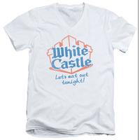 white castle lets eat v neck