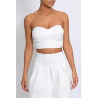 White Bandage Crop Top