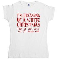 White Christmas Womens T Shirt