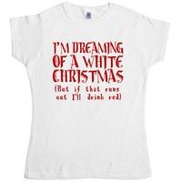 white christmas womens t shirt