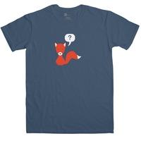 What Does The Fox Say Men\'s T Shirt - Fox Question Mark