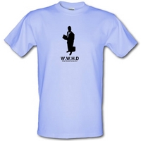 What Would Harvey Do? male t-shirt.
