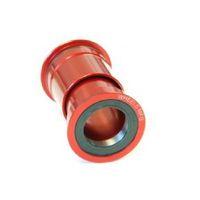 Wheels Manufacturing Pressfit 30 Bottom Bracket - Angular Contact Bearing - Red