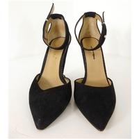 Whistles, size 6/39 black suede Mai Tai two-piece shoes