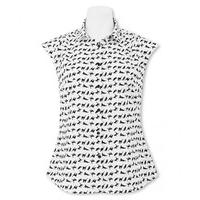 White Black Cat Semi-Fitted Sleeveless Shirt Sleeveless 16 - Savile Row