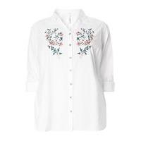 White Embroidered Shirt, White