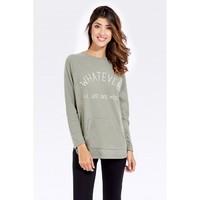 WHATEVER POCKET BRUSHED SWEAT