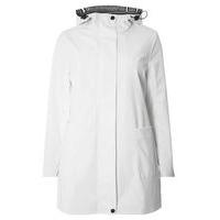 White Hooded Rain Mac, White