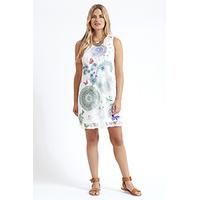 White Kaleidoscope Shift Dress