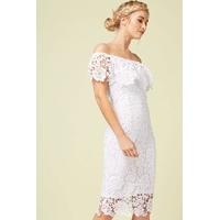 White Crochet Dress