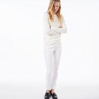 White Denim Jeans - White