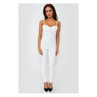White Bralet Style Jumpsuit