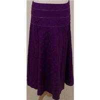 White Stuff size 8 purple linen blend skirt
