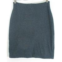 Whistles Size 10 Grey Marl Knee Length Bodycon Skirt