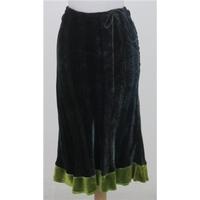 Whistles, size 10 green velvety skirt