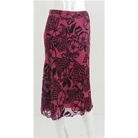 whistles size 8 red velvet embossed skirt