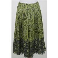 Whistles, size 10 green patterned skirt