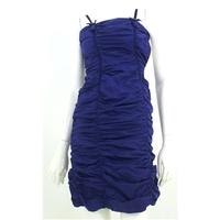 Whistles Size 8 Ultramarine Blue Ruffle Style Cocktail Dress