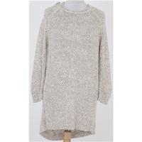 Whistles, size 8 oatmeal longline knitted jumper