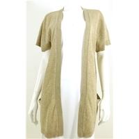 Whistles Size 8 High Quality Soft and Luxurious Pure Cashmere Fawn Short Sleeved Cardigan