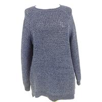 whistles size m navy blue woven jumper