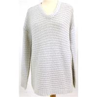 Whistles Size 10 High Quality Soft Knitted Grey/Silver Sparkle Jumper