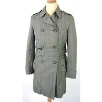 Whistles, size 12 grey check short trench style coat