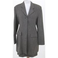 Whistles, size 12 brown striped woolen skirt suit