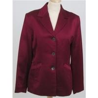 Whistles Size: 12 Red Satin Jacket