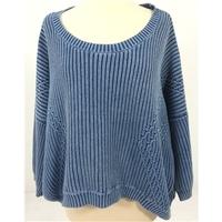 Whistles, size 12 blue oversized cotton jumper