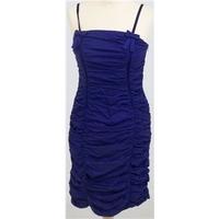 Whistles: Size 10 blue ruched dress