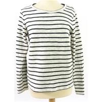 Whistles Size 10 Grey and Cream Striped Jumper
