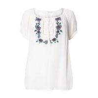 white embroidered gypsy top white