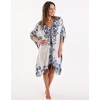 whimsical v neck kaftan porcelain