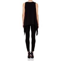 WHISPER - Black Sleeveless Blouse