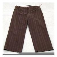 Whistles size 12 brown cropped trousers