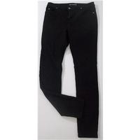 Whistles Skinny Leg Black Stretch Jeans Size 6 Leg Length 30\