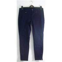 Whistles Navy Stretch Ella Panel Trousers UK Size 12 / Euro Size 40 / Leg Length 29\