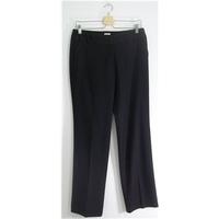 Whistles Straight Leg Plain Black Stretch Trousers UK Size 10 / Euro Size 38 / Leg Length 33\