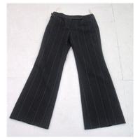 Whistles Size: 8 Black pinstripe trousers