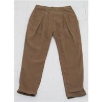 Whistles size 10 tan lightweight tapered trousers