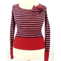 Whistles Red And Black Sparkly Jumper Size 10 Whistles - Red - Jumper