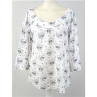 White Stuff - Size 14 - Multicoloured - Floral Patterned Smock Top